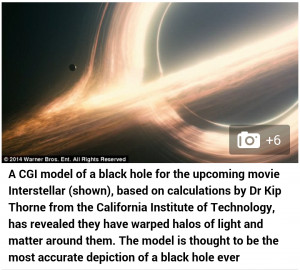 The failure of Kip Thorne's black hole movie model is that it does not ...