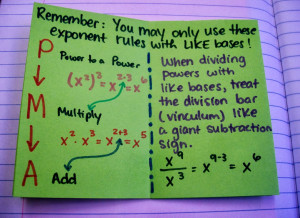 Exponent Rules - Page 3 and Page 4