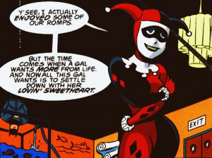 Harley Quinn comic panel