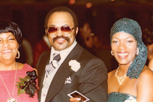 Nicky Barnes with then-wife Thelma at a party in the seventies.