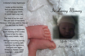 In Loving Memory of My Little Angel