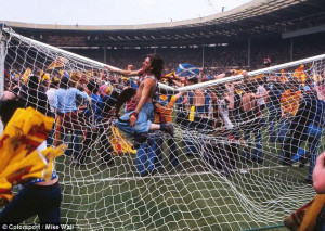 Mayhem: Scottish fans wreak havoc at Wembley in 1977