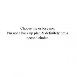 Not a second choice