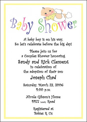 Baby and Infant Shower Adoption Invitation areBecoming Very Popular!
