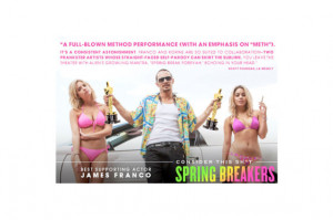 James Franco’s Spring Breakers Oscar Campaign Continues to Be ...