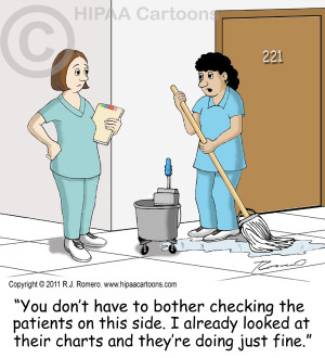 Nurse and Patient Cartoon