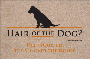 FUNNY DOORMAT - HAIR OF THE DOG
