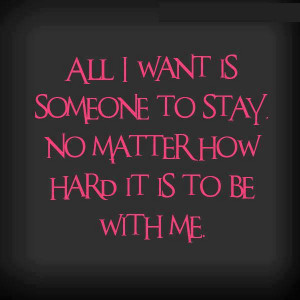 All I Want is Someone