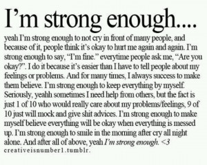 am strong!