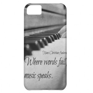 Music Quote Piano Keys iPhone 5C Cases