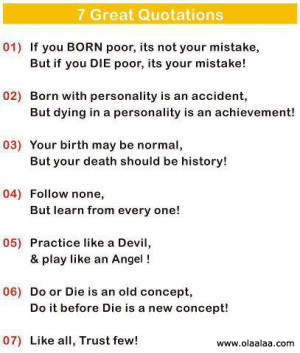 Great Quotations -Achievement-angel-History-Personality-Devil-Mistakes