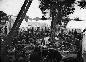 Union field hospital after the Battle of Savage's Station, Virginia ...