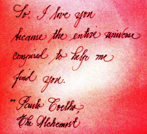 Handwritten Quotes: Paulo Coelho