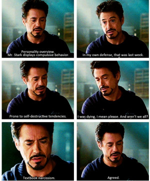 Tony Stark’s personality profile