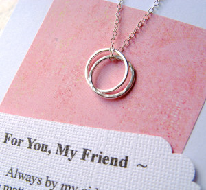 Broken Friendship Poems Best Friends Friendship necklace with poem