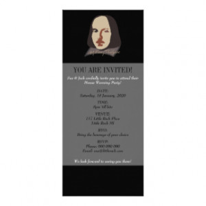 Shakespeare Signature Image Personalized Announcements