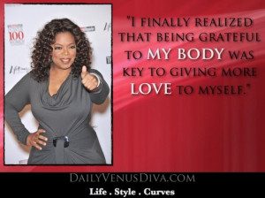 Oprah's Body positive | Daily Venus Diva