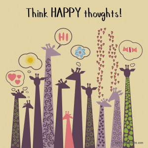 ... happy thoughts- The Grass Skirt Blog #positivity #quotes #inspiration
