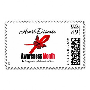 Heart Disease Awareness Month Recognition Postage