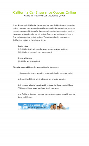 California Car Insurance Quotes Online by herdian100