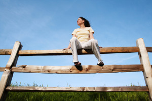 Are you getting splinters from sitting on the fence?