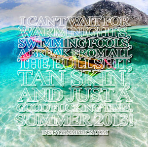 Warm Nights Summer 2013 Quote Graphic