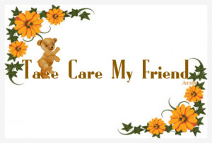 Take care my friends bear gif
