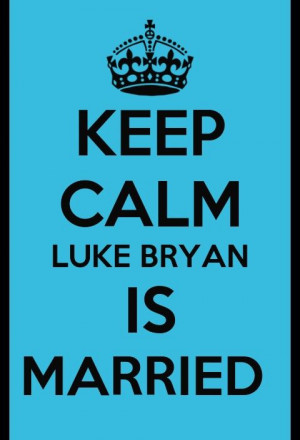 Luke Bryan is married..