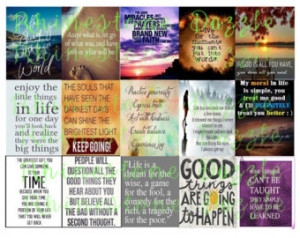 Printable Quote Planner Stickers, P ack 4, Erin Condren Life Planner ...