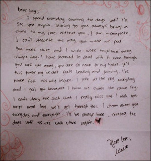 love letters for him.. :)