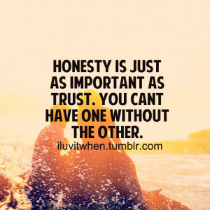 Trust And Honesty The Most