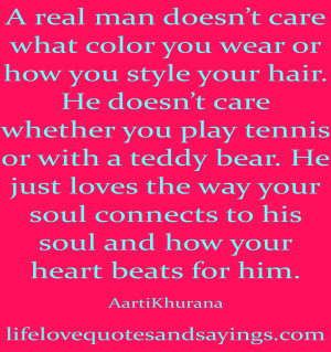 ... doesn t care what color you wear or how you style your hair he doesn t