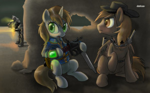 Fallout My Little Pony crossover wallpaper