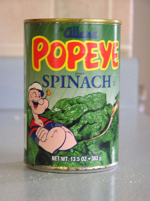 strong and powerful after consuming spinach. What makes spinach ...