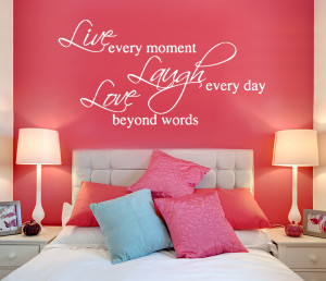 Live, Laugh, Love Wall Quote
