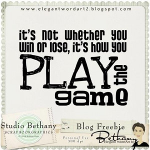 cute quote to use on sports pages