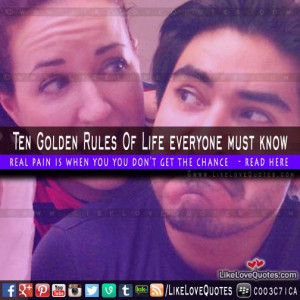 Ten Golden Rules Of Life everyone must know