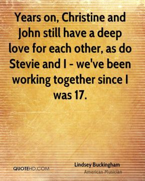 Years on, Christine and John still have a deep love for each other, as ...