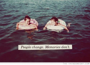 People change memories don't