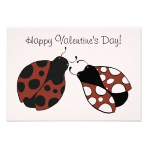 Ladybug Kid's Valentine Card Invitations