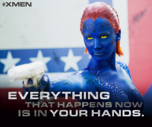 forever rewrite history. Jennifer Lawrence is the powerful Mystique ...
