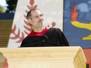 Steve Jobs delivers his commencement speech to the Stanford graduating ...
