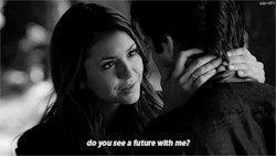 love pretty gifs cute Black and White the vampire diaries delena elena ...