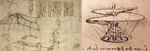 Leonardo da Vinci's flying machines