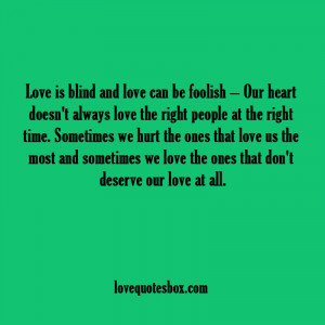Love Is Blind Quotes Love is blind