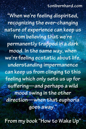 Understanding impermanence helps us maintain the steadiness of mind ...