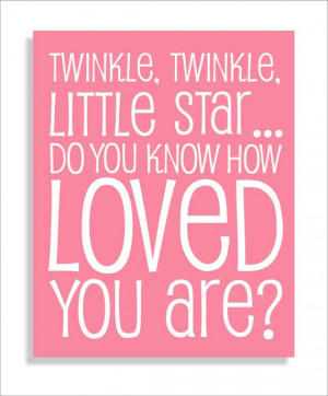 Twinkle Twinkle Little Star Quote Modern Art by FieldandFlower, $12.00