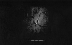 dark corner demons quotes alone grayscale 1280x800 wallpaper Art HD ...
