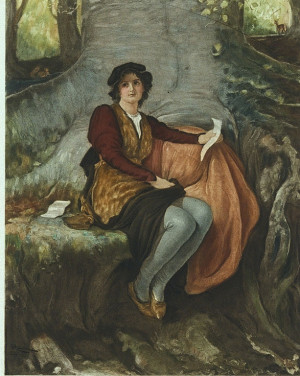 Rosalind. Painting by Robert Walker Macbeth, 1888, from Shakespeare ...