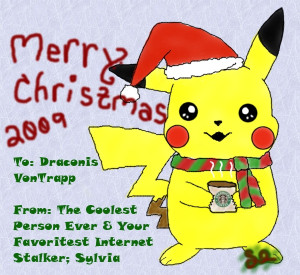Christmas Pikachu For Drake By